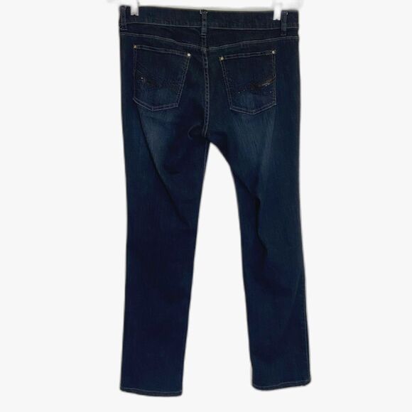 White House Black Market - Feel Beautiful Dark Wash Skinny Jeans - size 6 (28) - Picture 2 of 10